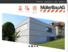 Tablet Screenshot of muellerbauag.ch